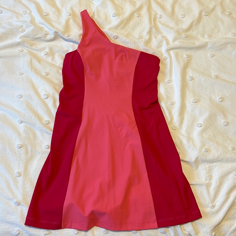 Outdoor Voices one shoulder exercise dress. New with tags!